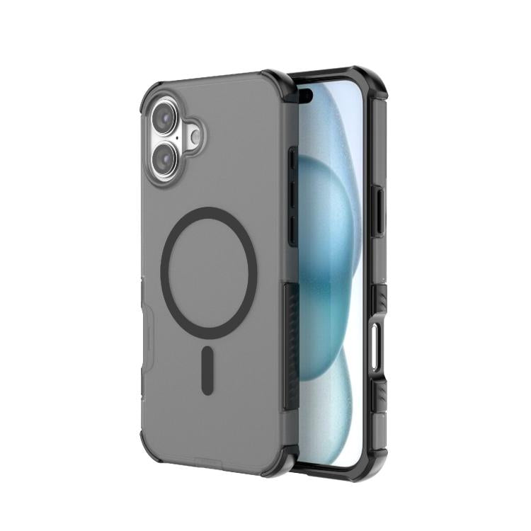 Custodia per telefono ibrida antiurto in PC magnetico + TPU, delicata sulla pelle., For iPhone 16 Pro Max, For iPhone 16 Pro, For iPhone 16 Plus, For iPhone 16