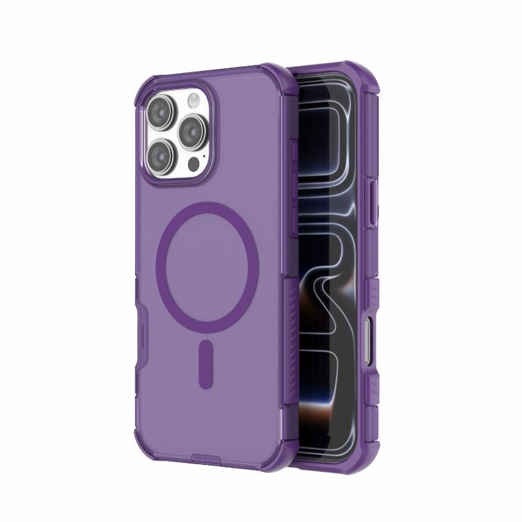 Custodia per telefono ibrida antiurto in PC magnetico + TPU, delicata sulla pelle., For iPhone 16 Pro Max, For iPhone 16 Pro, For iPhone 16 Plus, For iPhone 16