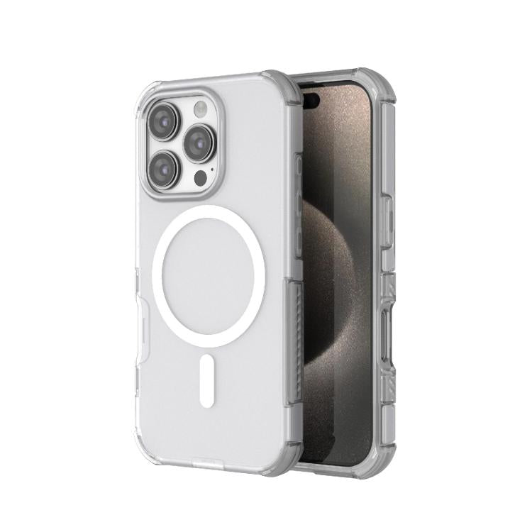 Custodia per telefono ibrida antiurto in PC magnetico + TPU, delicata sulla pelle., For iPhone 16 Pro Max, For iPhone 16 Pro, For iPhone 16 Plus, For iPhone 16