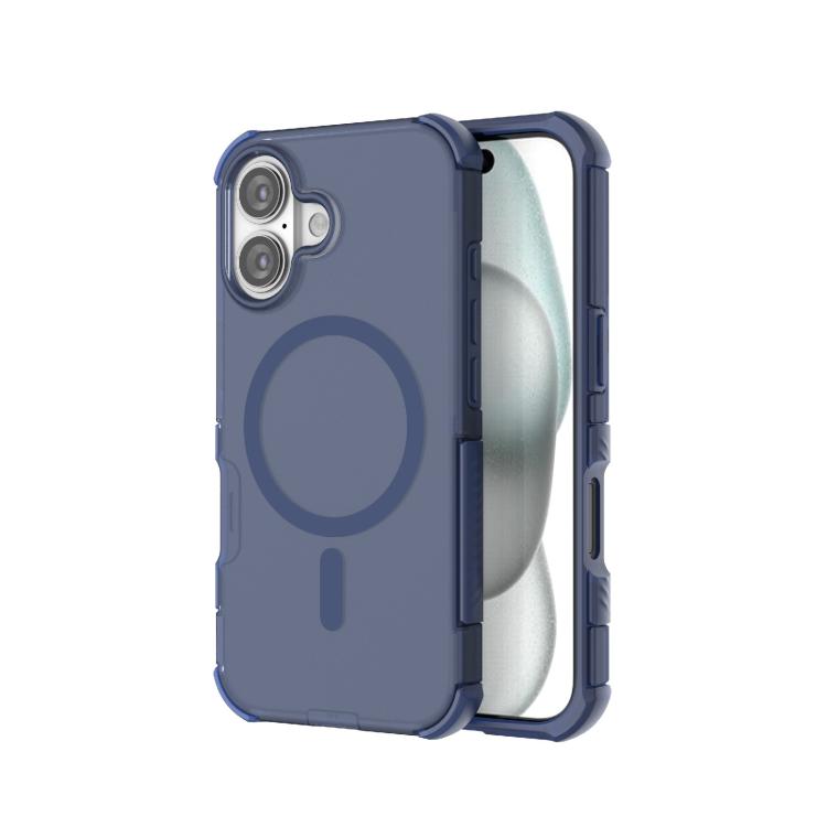 Custodia per telefono ibrida antiurto in PC magnetico + TPU, delicata sulla pelle., For iPhone 16 Pro Max, For iPhone 16 Pro, For iPhone 16 Plus, For iPhone 16