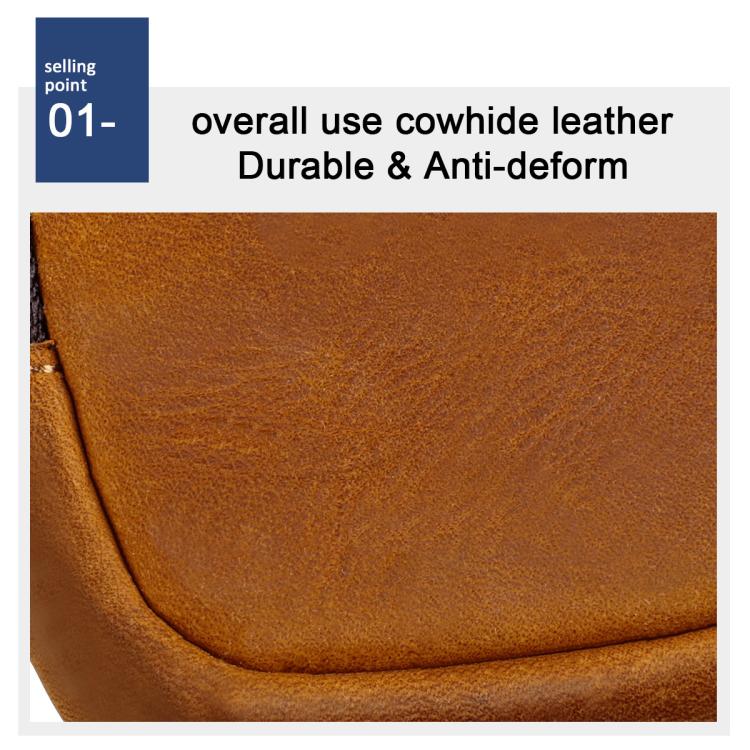 Portafoglio piccolo in vera pelle a forma di conchiglia, ideale per riporre auricolari e chiavi.