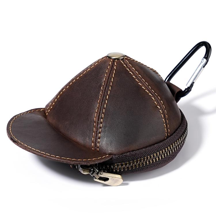 Portamonete/portafoglio piccolo in vera pelle stile vintage, marsupio.