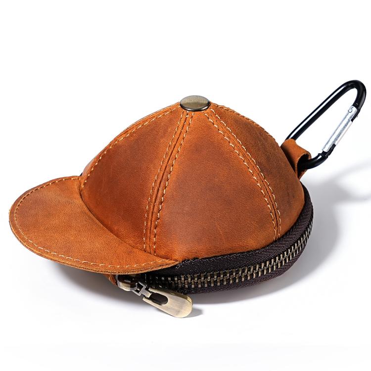 Portamonete/portafoglio piccolo in vera pelle stile vintage, marsupio.