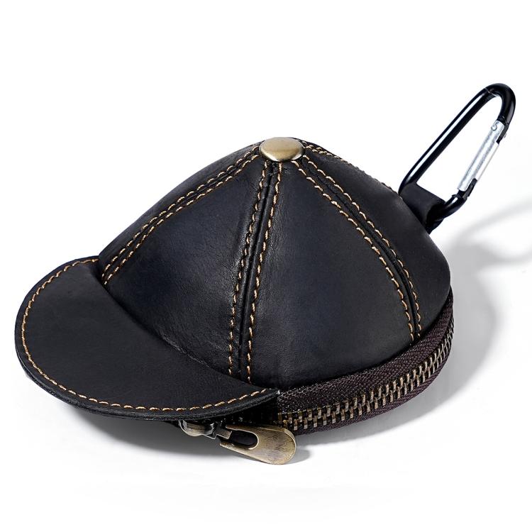 Portamonete/portafoglio piccolo in vera pelle stile vintage, marsupio.
