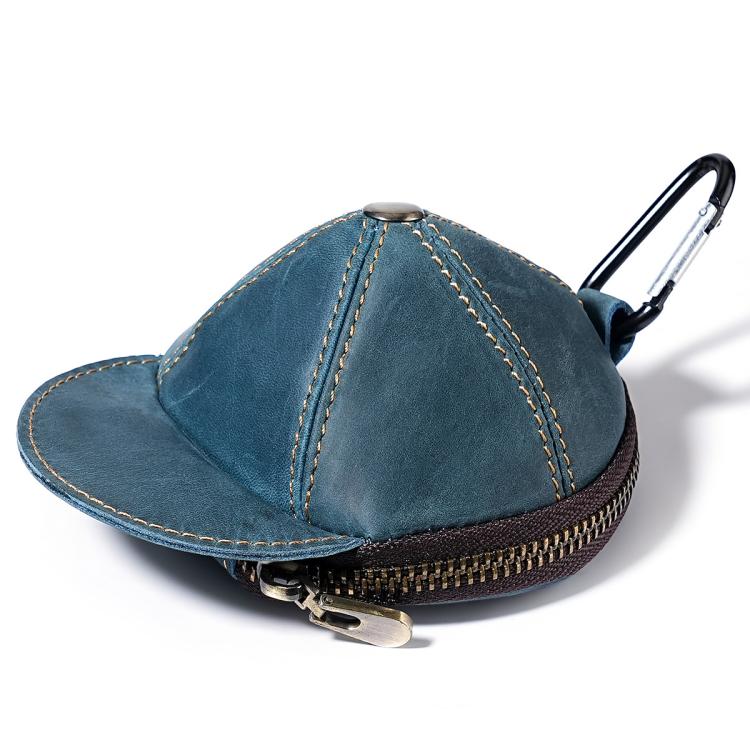 Portamonete/portafoglio piccolo in vera pelle stile vintage, marsupio.
