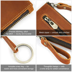 Pochette vintage in vera pelle di grande capacità con organizer per telefono, portafoglio e astuccio per penne.