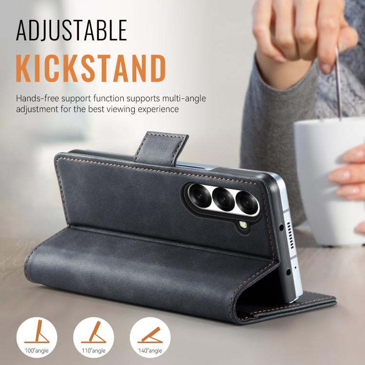 Custodia in pelle per telefono AutSpace A11 con fibbia laterale, MagSafe, protezione magnetica RFID., For Samsung Galaxy Z Fold7 5G