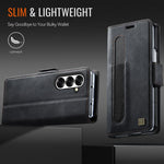 Custodia in pelle per telefono AutSpace A11 con fibbia laterale, MagSafe, protezione magnetica RFID., For Samsung Galaxy Z Fold7 5G