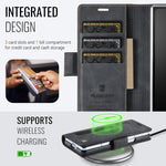 Custodia in pelle per telefono AutSpace A11 con fibbia laterale, MagSafe, protezione magnetica RFID., For Samsung Galaxy Z Fold7 5G