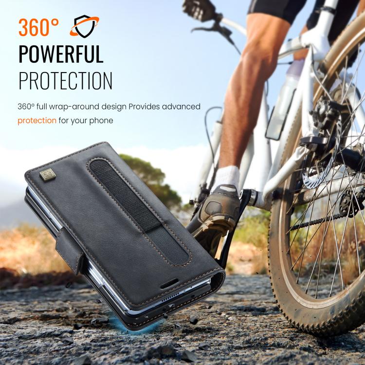 Custodia in pelle per telefono AutSpace A11 con fibbia laterale, MagSafe, protezione magnetica RFID., For Samsung Galaxy Z Fold7 5G