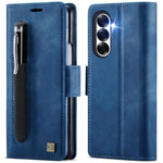 Custodia in pelle per telefono AutSpace A11 con fibbia laterale, MagSafe, protezione magnetica RFID., For Samsung Galaxy Z Fold7 5G