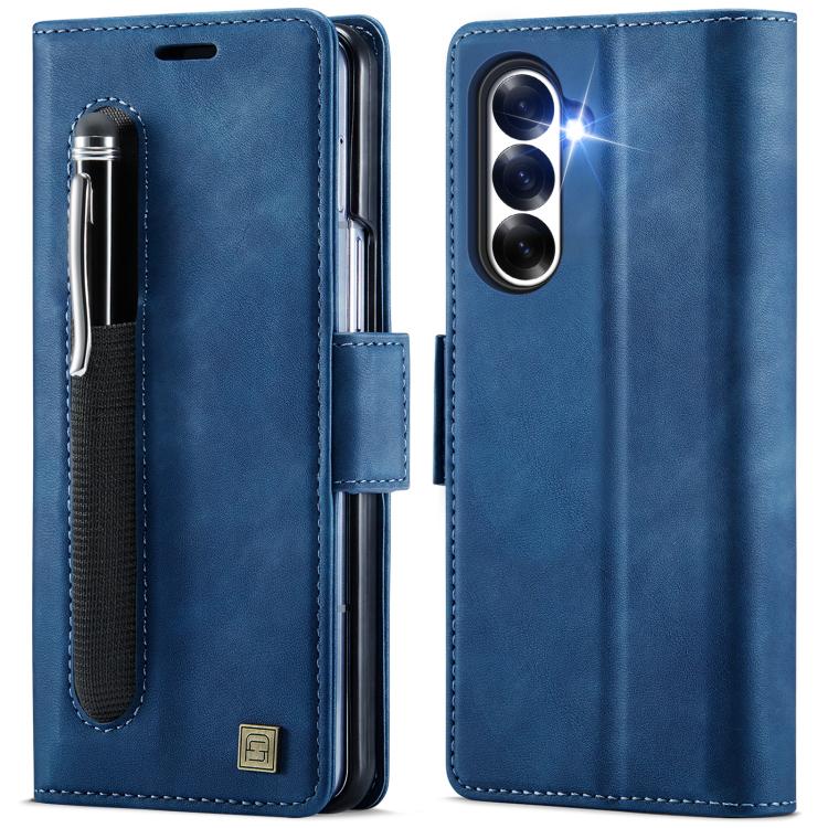 Custodia in pelle per telefono AutSpace A11 con fibbia laterale, MagSafe, protezione magnetica RFID., For Samsung Galaxy Z Fold7 5G