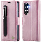 Custodia in pelle per telefono AutSpace A11 con fibbia laterale, MagSafe, protezione magnetica RFID., For Samsung Galaxy Z Fold7 5G