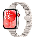 Cinturino per orologio sottile in acciaio inossidabile con fibbia a farfalla in metallo., For Huawei Watch Fit4 / Fit4 Pro / Fit3