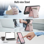 Custodia per telefono AutSpace A12 con bustina magnetica per carte RFID MagSafe., For Samsung Galaxy S24+ / S25+ 5G, For Samsung Galaxy S25 Ultra 5G, For Samsung Galaxy S24 Ultra 5G