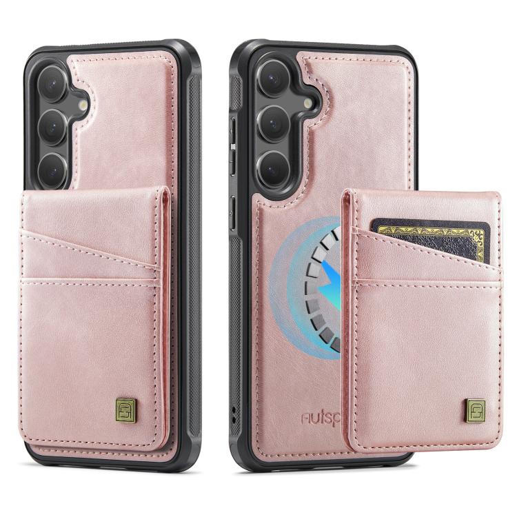 Custodia per telefono AutSpace A12 con bustina magnetica per carte RFID MagSafe., For Samsung Galaxy S26+ 5G, For Samsung Galaxy S26 Ultra 5G, For Samsung Galaxy S26 5G, For Samsung Galaxy S24 / S25 5G