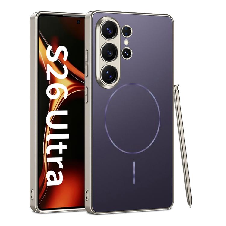 Custodia magnetica per telefono GKK AG Craft Skin Feel a copertura totale, senza penna., For Samsung Galaxy S26 Ultra 5G