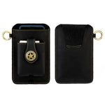 Marsupio da uomo vintage in vera pelle, ideale per attività all'aperto e lavoro, con custodia per cellulare.