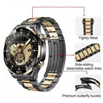 Cinturino per orologio in lega di titanio con fibbia pieghevole e rimovibile., 22mm