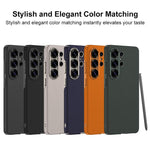 Custodia per telefono GKK in ecopelle curva con copertura completa, For Samsung Galaxy S26 Ultra 5G