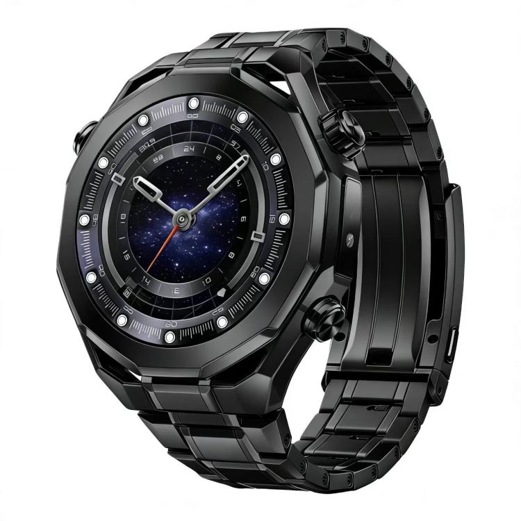 Cinturino per orologio in lega di titanio con fibbia regolabile a cinque perline e cinturino rimovibile., 22mm