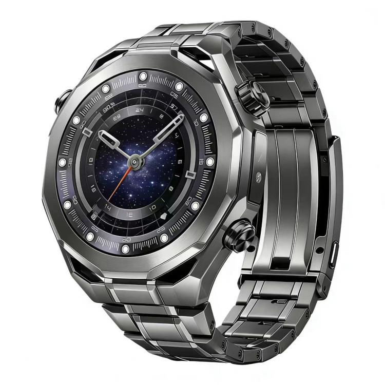 Cinturino per orologio in lega di titanio con fibbia regolabile a cinque perline e cinturino rimovibile., 22mm