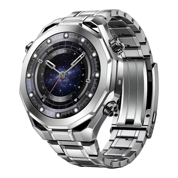 Cinturino per orologio in lega di titanio con fibbia regolabile a cinque perline e cinturino rimovibile., 22mm
