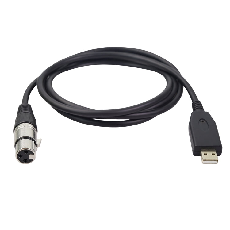 US18 Cavo di registrazione per microfono da USB a XLR femmina, 2m, 3m