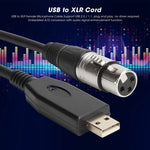 Cavo USB a XLR femmina per microfono 2m 3m