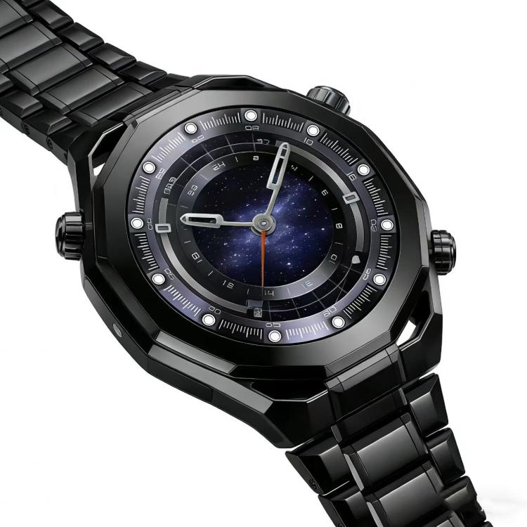 Cinturino per orologio in lega di titanio con fibbia regolabile a cinque perline e cinturino rimovibile., 22mm