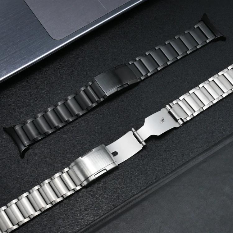 Cinturino per orologio in lega di titanio con fibbia a tartaruga e tre perline, For Xiaomi Band 10 Pro / Redmi Watch 6 / 5