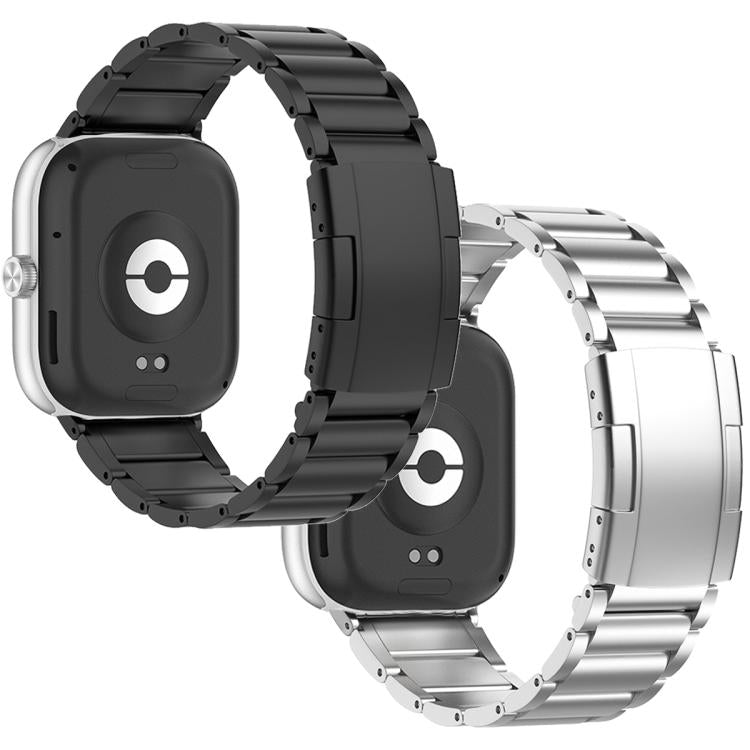 Cinturino per orologio in lega di titanio con fibbia a tartaruga e tre perline, For Xiaomi Band 10 Pro / Redmi Watch 6 / 5