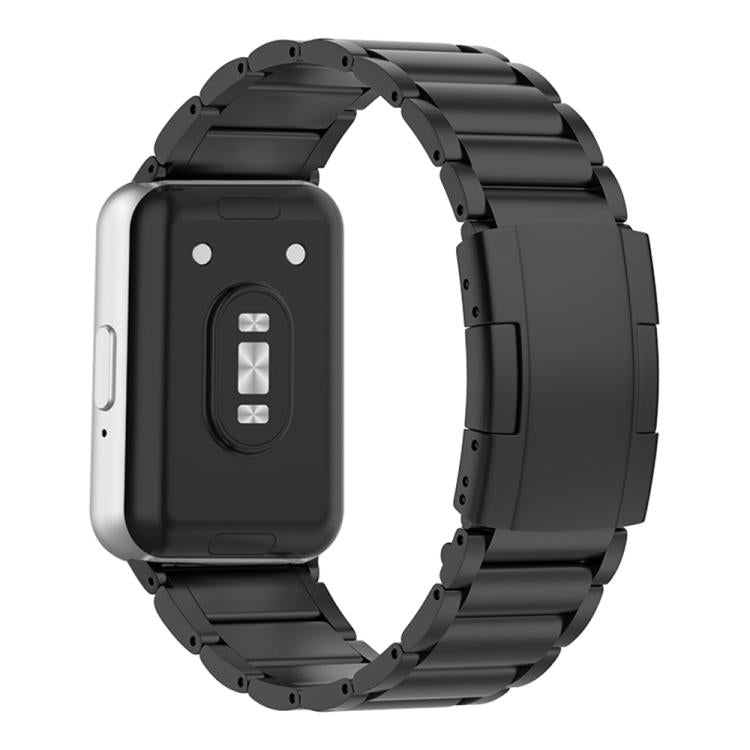 Cinturino per orologio in lega di titanio con fibbia a tartaruga e tre perline, For Samsung Galaxy Fit3