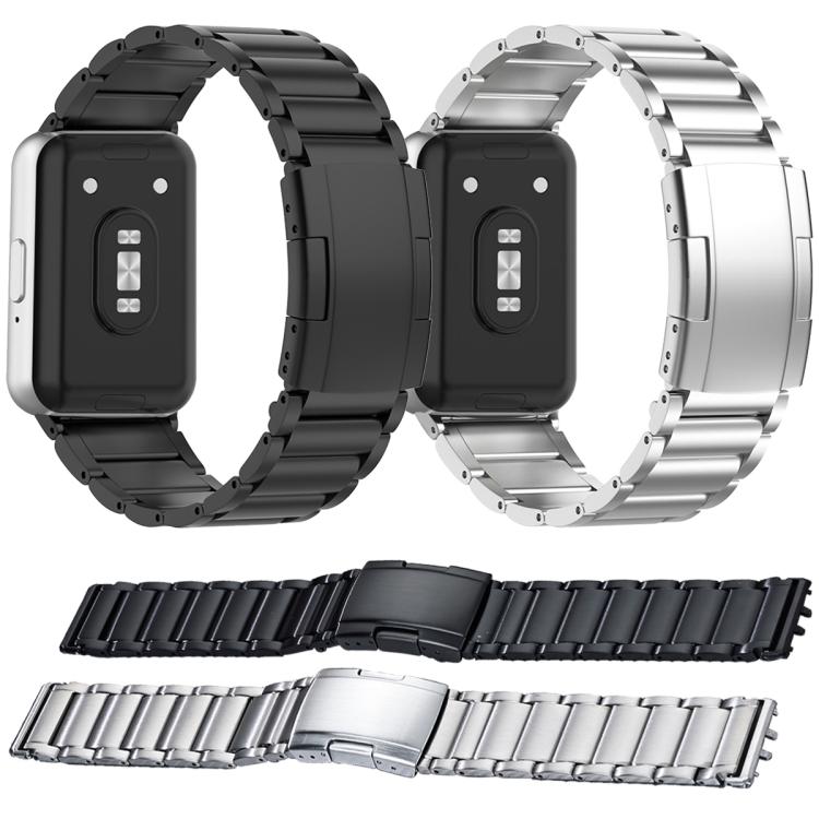 Cinturino per orologio in lega di titanio con fibbia a tartaruga e tre perline, For Samsung Galaxy Fit3