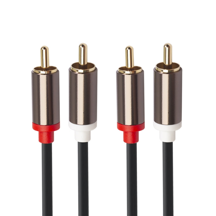 Cavo audio placcato in oro da 2 x RCA a 2 RCA, 1m, 2m, 3m