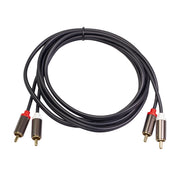 Cavo audio placcato in oro da 2 x RCA a 2 RCA, 1m, 2m, 3m