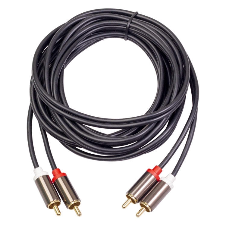Cavo audio placcato in oro da 2 x RCA a 2 RCA, 1m, 2m, 3m