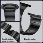 Cinturino per orologio in lega di titanio con fibbia piatta a forma di I., For Samsung Galaxy Ultra 47mm / Ultra 2025
