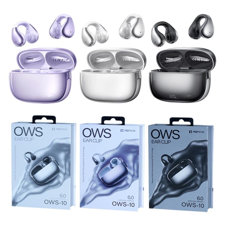 REMAX OWS-10 Auricolari Bluetooth True Wireless Stereo con clip per musica e chiamate, OWS-10