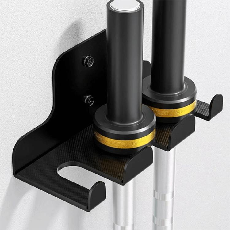 Supporto da parete per bilanciere resistente, rastrelliera per riporre attrezzature fitness in garage o in palestra., FS-23195