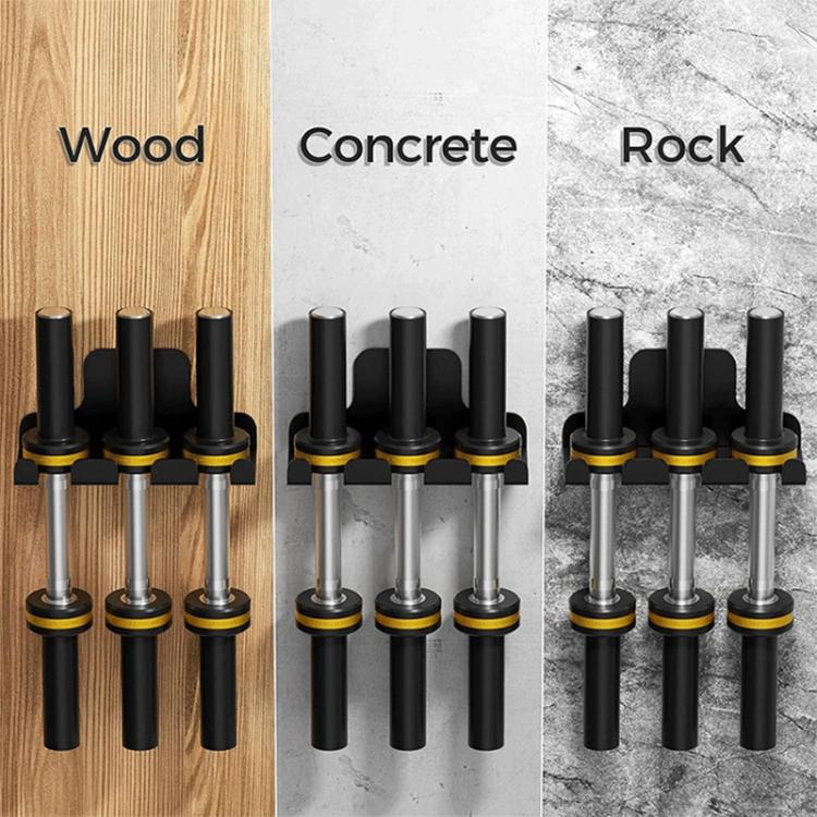 Supporto da parete per bilanciere resistente, rastrelliera per riporre attrezzature fitness in garage o in palestra., FS-23195