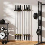 Supporto da parete per bilanciere resistente, rastrelliera per riporre attrezzature fitness in garage o in palestra., FS-23195