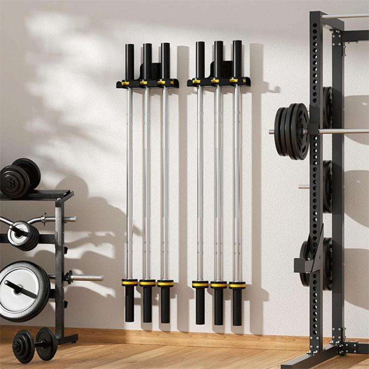 Supporto da parete per bilanciere resistente, rastrelliera per riporre attrezzature fitness in garage o in palestra., FS-23195
