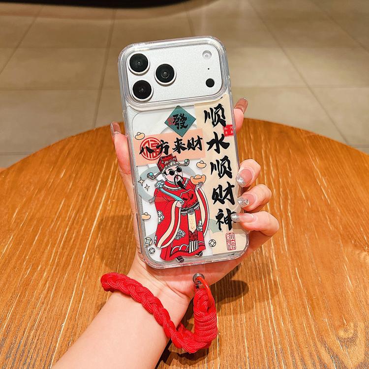 Custodia per telefono magnetica in acrilico con motivo "Anno del Cavallo", a copertura totale, con cordino., For iPhone 17 Pro Max, For iPhone 17 Pro, For iPhone 17, For iPhone Air