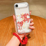 Custodia per telefono magnetica in acrilico con motivo "Anno del Cavallo", a copertura totale, con cordino., For iPhone 17 Pro Max, For iPhone 17 Pro, For iPhone 17, For iPhone Air