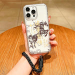 Custodia per telefono magnetica in acrilico con motivo "Anno del Cavallo", a copertura totale, con cordino., For iPhone 13 Pro Max, For iPhone 13 Pro, For iPhone 13, For iPhone 12