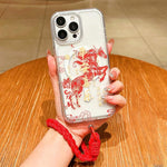 Custodia per telefono magnetica in acrilico con motivo "Anno del Cavallo", a copertura totale, con cordino., For iPhone 12 Pro Max, For iPhone 12 Pro