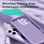 Custodia per telefono ABEEL in silicone liquido magnetico, delicata sulla pelle, con supporto., For iPhone 16 Pro, For iPhone 16