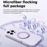 Custodia per telefono ABEEL in silicone liquido magnetico, delicata sulla pelle, con supporto., For iPhone 16 Pro, For iPhone 16