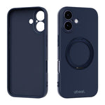 Custodia per telefono ABEEL in silicone liquido magnetico, delicata sulla pelle, con supporto., For iPhone 17 Pro Max, For iPhone 17 Pro, For iPhone 17, For iPhone 16 Pro Max